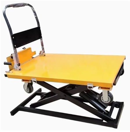 Hydraulic Small Truck Mounted Lifting Platform - Portable Lift Vehicle, Handcart for Easy Transport, Heavy-Duty Capacity, Ideal for Construction & Warehouse Use