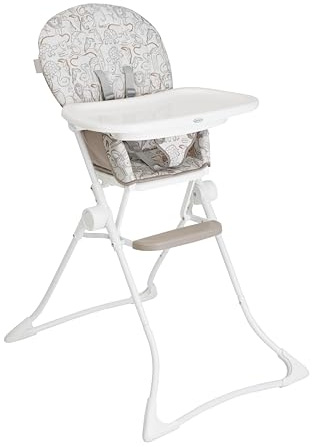 Graco - MiniLite™ Seggiolone con chiusura compatta, leggero con soli 4,7 kg, da 6 mesi fino a 3 anni circa (max. 15kg), fantasia Safari