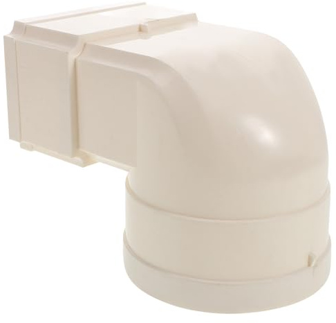 MAGICLULU Bloque Antisalpicaduras de Canalones de Pvc Blanco, Conector Cuadrado para Drenaje en Aplicaciones Residenciales y Villas, Protección Eficaz contra Daños por Agua