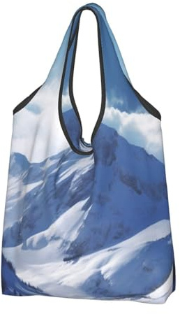 JKSEEPYN Einkaufstasche, bedruckt, faltbar, wiederverwendbar, waschbar, Schultertasche, Einkaufstasche, Alltagstasche, 1 Stück