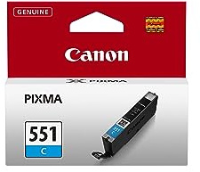 Canon Tintenpatrone CLI-551 C cyan - 7 ml für PIXMA Drucker ORIGINAL