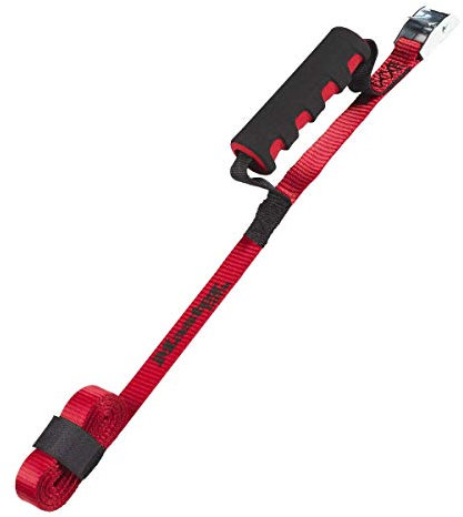 Master Lock 3123EURDAT Tragegurt mit Griff, Rot, 2,50 m x 25 mm Gurt
