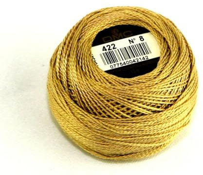DMC Perlgarn, Baumwolle, Größe 8, 422, 10 g Knäuel
