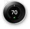 Google, T3019US, Nest Learning Thermostat, 3rd Gen, Smart Thermostat, Polished Steel, Compatible with Alexa