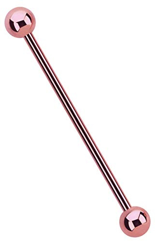 Industrial, Intimate, Ear Piercing 316L Steel Rod 1,6 X 32 MM Pink