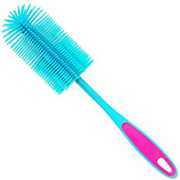 Kochblume Silikon Spülbürste | Premium-Silikon & BPA frei | Hitzebeständig | Spülmaschinenfest | Farbe: türkis