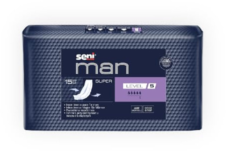 Seni Man Super Level 5 Inkontinenzeinlagen, 15 St. Einlagen
