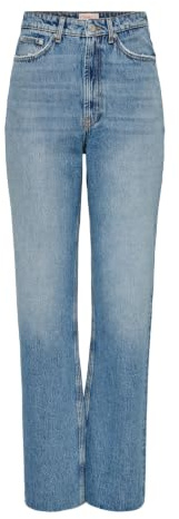 Only - Onlriley Life Ex HW STR DNM Dot353 Noos, Jeans a Vita Alta Donna