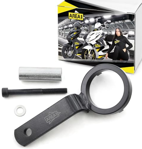 Area1 Variomatik Blockierwerkzeug Haltewerkzeug für 250-300ccm 4T/4V kompatibel mit Piaggio Beverly 250 300, Carnaby 250 300, MP3 250 300 350, X-Evo 250, X7 250 300, X8 250, X9 250, BV 250 300