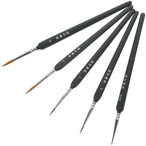 EXCEART 5st Aquarellpinsel Ölpinsel Mikropinsel Pinselset Mit Feinen Details Kunstpinsel Pinsel Mit Feinen Details Pinsel Mit Feiner Spitze Acrylpinsel Modelle Hölzern Zeichenwerkzeug Mini