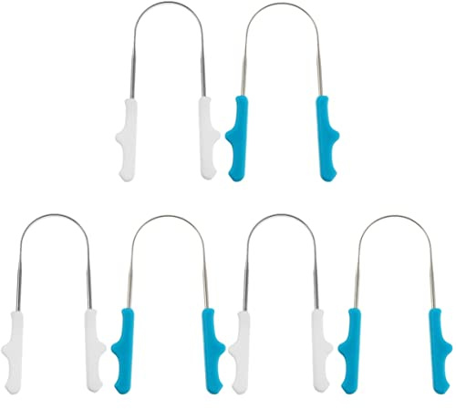 Gatuida 6pezzi Nettalingua u Shape Inossidabile Strumento Di Pulizia Orale Ergonomico Per Adulti e Facile Da Usare Per Viaggi
