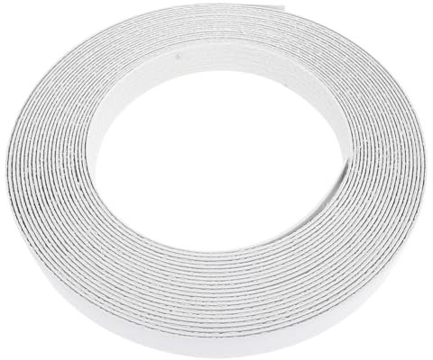 jojofuny Edges Banding Self-adhesive White Pvc Veneer Edging Strip for Furniture Restoration Household Diy Application