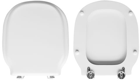 HYDRO HOME Tavoletta Wc Compatibile con Modì Globo, Copriwater In Legno Rivestito Con 2 mm Di Resina,Tavoletta Wc Con Cerniere Fissaggio Dal Basso MADE IN ITALY