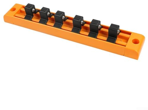 HOHOVYVY Ringschlüssel Halter,Schraubenschlüsselhalter Kunststoff-Steckschlüssel-Organizer Steckschlüsselhalter Werkzeugaufbewahrung 1/2 Zoll(6)