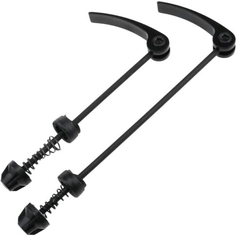 2 Stück Schnellspanner Fahrrad Vorder und Hinterrad Achse,Fahrrad Sattelstütze Spieße Ultraleicht Schnellspanner Speichenradnabe, Bicycle Quick Release Schnellspanner Quick Release Fahrrad Achsen Set