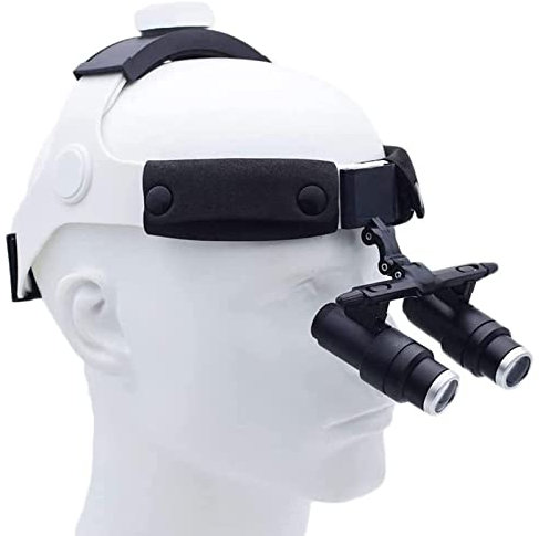 BOSHYUM Dental-Lupe mit hoher Vergrößerung, Binokularlupen, medizinische chirurgische Vergrößerungsgläser, optische Stirnband, HNO-Ophthalmologie, Mikrochirurgie