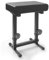 BQKOZFIN Height Adjustable Keyboard Bench Seat with Black Padded Cushion, Non-skid Design Digital Piano Stool for Keyboards, Synths, Organs, Digital Pianos (Black)