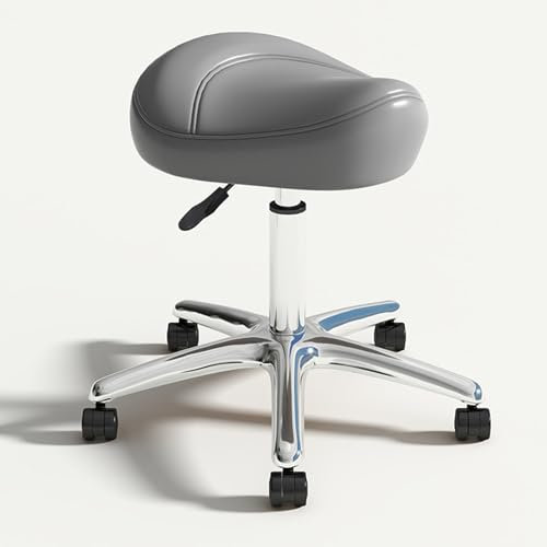 Sattelhocker, rollender, drehbarer, ergonomischer Sattelhocker, Zahnarztstuhl, Schönheitshocker, höhenverstellbar für Zahnarzt, Salon, Massage, Büro,A2