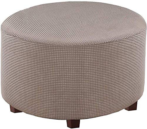 Runder Sitzsackbezug Elastisch für Fußhocker - Sitzsackbezug rund für Fußhocker - Hellbraun