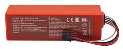 14.4V 5200mAh Replacement D099-4S2P Battery，Compatible With Xiaomi Mi Robot Vacuum-Mop 2 Pro Vacuum-Mop 2 MJSTS1 C101 MJSTP 74.88W
