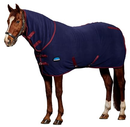 WeatherBeeta Anti-Static Fleece Cooler Combo Neck, Navy/Burgundy, 78