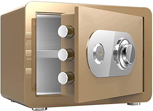 Caja fuerte impermeable ignífuga con cerradura de llave, caja de seguridad de acero resistente para el hogar, oficina, hotel, almacenamiento seguro para dinero, objetos de valor y documentos