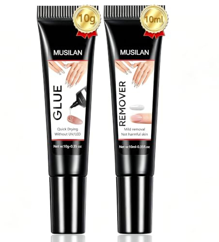 Nyligen uppgraderad halvsolid nagellim gel med borttagningssats