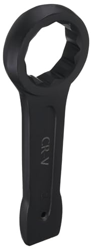 sourcing map Chiave ad anello con estremità slogging da 70 mm in acciaio CR-V metrico a 12 punti, chiave a testa singola, strumento manuale per riparazioni meccaniche automobilistiche