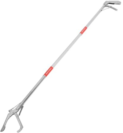 LOLIPPYY Pinza per Serpenti in Acciaio Inossidabile Leggero Impugnatura Pieghevole a 3 Sezioni, Lunga Portata per Catturare Anguille e Granchi