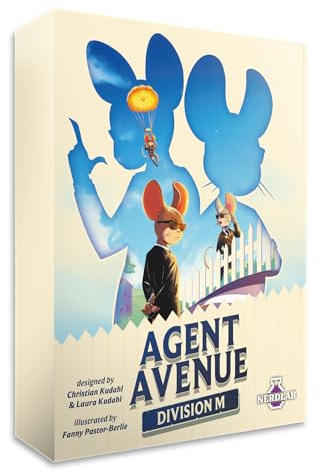 Nerdlab | Agent Avenue: Division M | Board Game Expansion | Ages 8+ | 10-15 Players | 10+ Minutes Playing Time