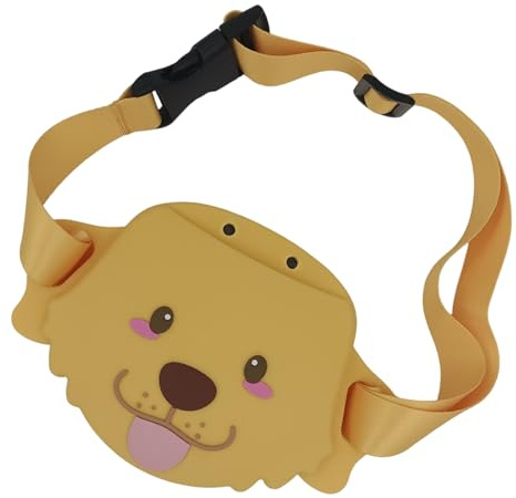Sac à friandises pour l'entraînement des chiens | 200 ml en forme de chien anti-fuite | Sac banane pour friandises pour chat, pour la promenade, le stockage de la nourriture pour chien, l'aventure en