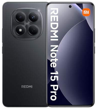 Redmi Note 15 Pro 12+512 Black (No Power Adapter Included) | Sin Adaptador de Corriente Incluido