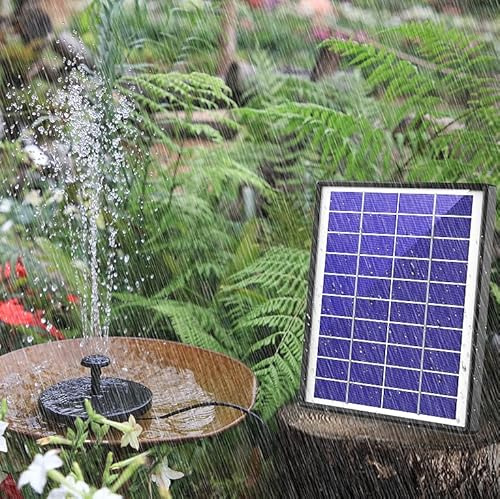 Solarbrunnen für Außen, Schwimmende Pumpe, Ideal für Vogeltränken