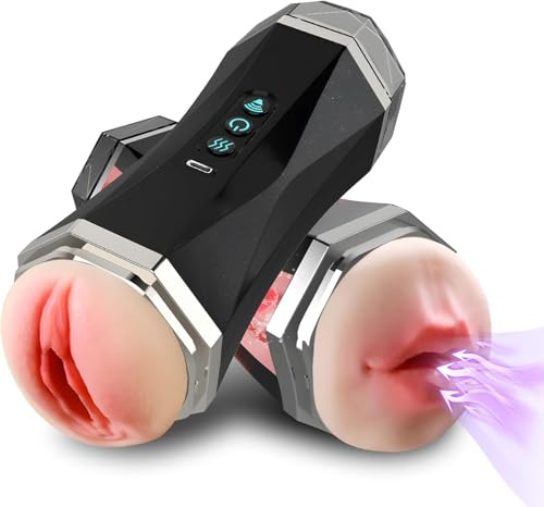 Automatic Sucking Male Sex Toys for Men – Male Ultra Automatic Male Masturbator 10 Vibration Modes Realistic 3D Internal Texture for Penis Stimulation Wellness Massager with Suction Cup man