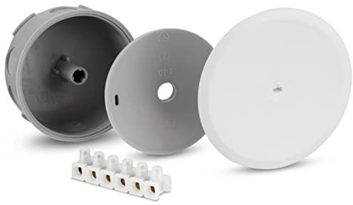 REV Hohlraumdose, Abzweigdose-Verteilerdose Ø 80 x 32mm, IP54, UP, weiss