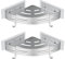 GERUIKE Duschablage Duschregal Ecke Ohne Bohren Duschkorb Wandmontage Klebepad Silber Aluminium 2 Stück Duschgel Shampoo Halterung Eckablage Eckregal für Dusche Bad Küche
