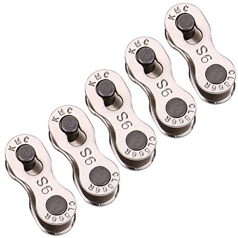 Fydun Enlaces de Cadena para Bicicleta, Conector Rápido de 5 Pares, Eslabones Maestros de Acero de Alta Resistencia, Fáciles de Usar y Resistentes a la Oxidación(para 9 Velocidad)