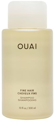 OUAI Fine Shampoo - Volumising Shampoo with Strengthening Keratin, Biotin & Chia Seed Oil for Fine Hair - Delivers Clean, Weightless Body - Paraben, Phthalate & Sulfate Free Hair Care - 300ml