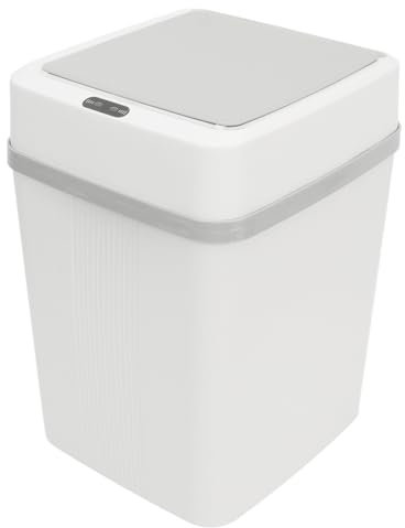 Cubo de Basura de baño, Cubo de Basura automático sin Contacto con Sensor de Movimiento por Infrarrojos de 10L con Tapa, Cubo de Basura Impermeable para Cocina, Oficina, Aseo