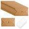 AQSQWQ 30 blanko Falt-Karten inkl. Briefumschläge, Karten Vintage Mini Kraftpapier Umschläge Blanko Kärtchen kleine briefumschlägemit Herz Verschluss für Geschenkkarten DIY Dankeskarten