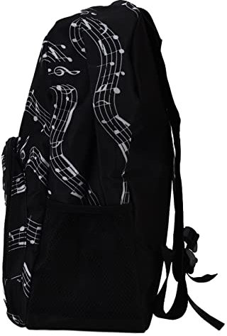 SUPYINI Studentenrucksack, Oxford-Stoff mit Klaviertastenmuster, Reise-Laptop-Rucksack mit 2 Seitlichen Wasserflaschentaschen, College-Schulbüchertasche für Teenager