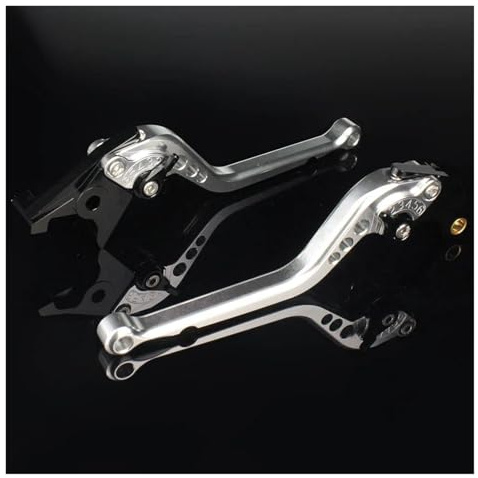 HATSVTGR Per Aprilia SX125 SX 125 2021 2022 2023 2024 Accessori Per Moto Leva Freno Frizione Regolabile Corta E Lunga(Argento da 177 mm)