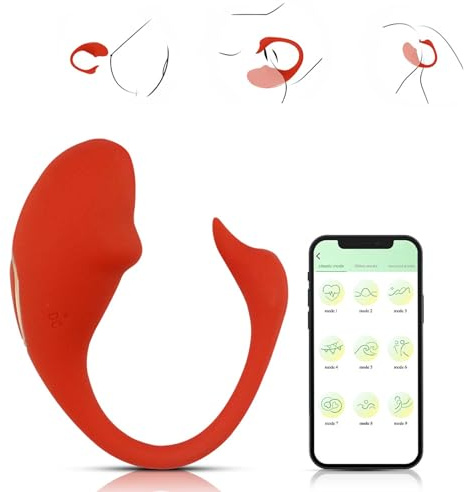 Jinqian Vibrator mit APP Sex Spielzeug für die Frau,Vibro Ei Vibration für Frauen mit 9 Vibrationsmodi Klitoris Stimulator G Punkt Vibratoren Vagina-Massagegerät Erotisches Sexspielzeug für Paare