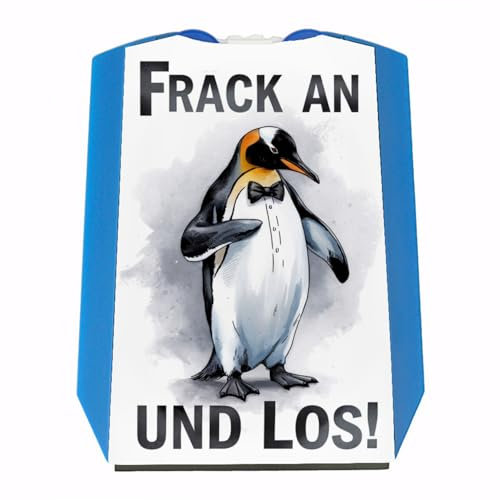 Niedlicher Pinguin im Frack Parkscheibe Frack an und los Lustige Sprüche für Autofahrer - Eiskratzer für Pinguin-Fans