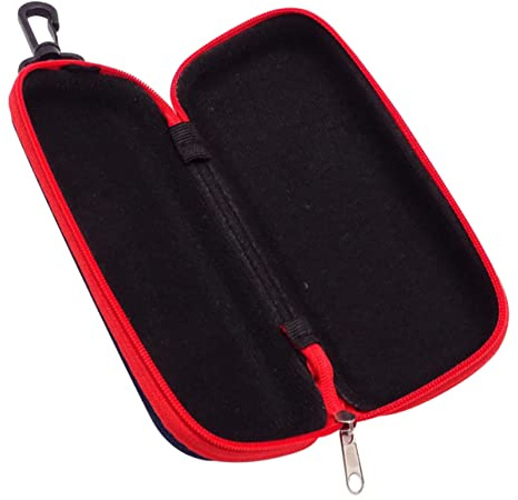 GOOHOCHY Kazoo Farbe Rillen Eva mit Aufbewahrung Aufbewahrungsbox aus und Design Kompressionsbeständig Robuste Reißverschluss 2 Kazoos Zufällige Passend für für Kamerataschen und Sitz
