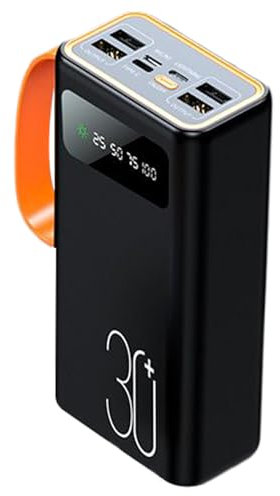 Banque d'énergie Solaire 26800mAh - Chargeur Solaire Portable avec 4 Sorties | Pack de Batterie Externe étanche pour Les appareils, et USB | Chargeur de téléphone Solaire à Charge Rapid