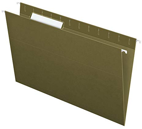 Pendaflex Recycled Hanging Folders, Legal Size, Standard Green, 1/3 Cut, 25/BX (81621)