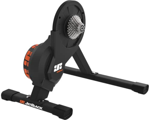JetBlack Volt Fahrradtrainer für den Innenbereich, leise und intelligent, mit Shimano Kassette, 11 Gänge, vorinstalliert, Bluetooth, Ant+ und realistisches Fahrerlebnis
