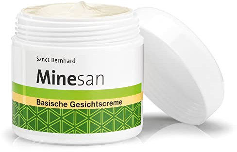 Sanct Bernhard Minesan Basische Gesichtscreme mit Hamamelis, Kamille, Melisse, Mandelöl 100 ml