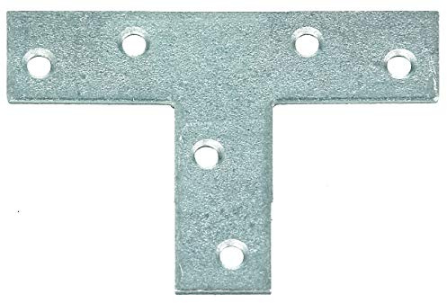 GAH-Alberts 333003 Plananslutning | T-form | sendzimirgalvanisering | 70 x 50 x 16 mm | Uppsättning om 50